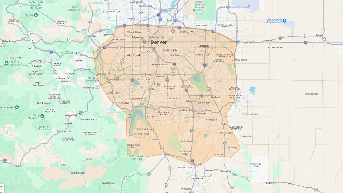 Sundog Electric service area map